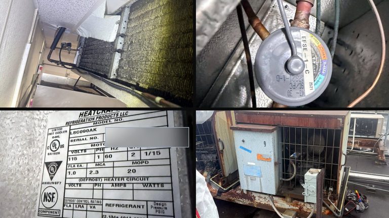 Collage of 4 photos from the job: The valve that meters everything